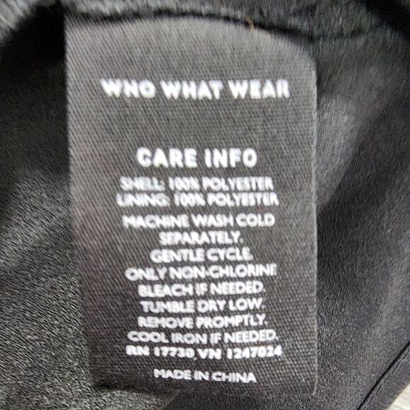 Who What Wear Dress Womens M Pink Black Floral Cold Shoulder High Low Hem Midi - Picture 7 of 12